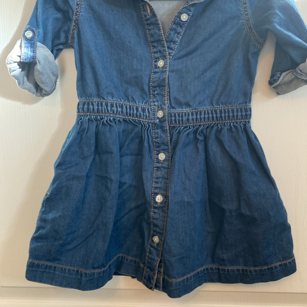 3 for 15 Joe Fresh Denim dress - Picture 4 of 6